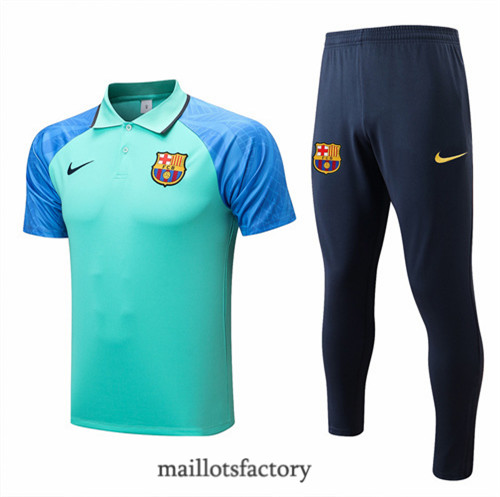 Achat Kit d'entrainement Maillot du polo Barcelone 2022/23 Bleu y788