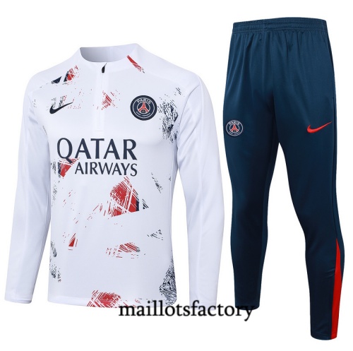 Vendre Survetement Paris PSG 2024/25 Blanc