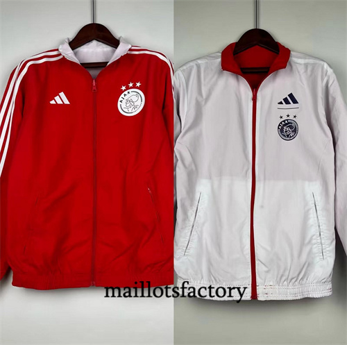 Réversible Coupe vent AFC Ajax 2024/25 rouge factory O5280