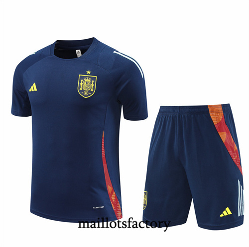 Grossiste Maillot du Espagne + Shorts 2024/25 Bleu Marine