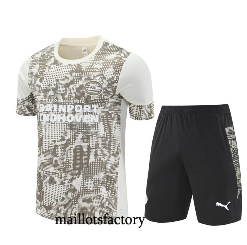 Achetez Maillot d'entrainement PSV Eindhoven + Shorts 2025/26 abricot/Noir Kit