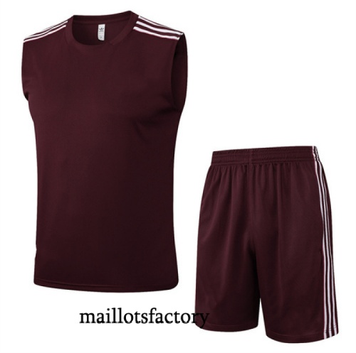Site Maillot d'entrainement Bayern Munich Debardeur 2025/26 Rouge/Blanc Kit