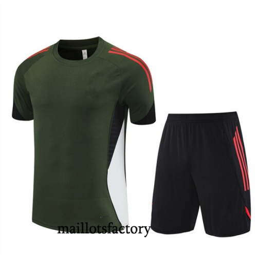 Achetez Maillot d'entrainement Bayern Munich + Shorts 2025/26 Vert/Noir/Rouge Kit