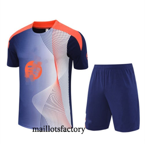 Achat Maillot d'entrainement Barcelone Shorts 2025/26 Bleu Marine/Orange Kit