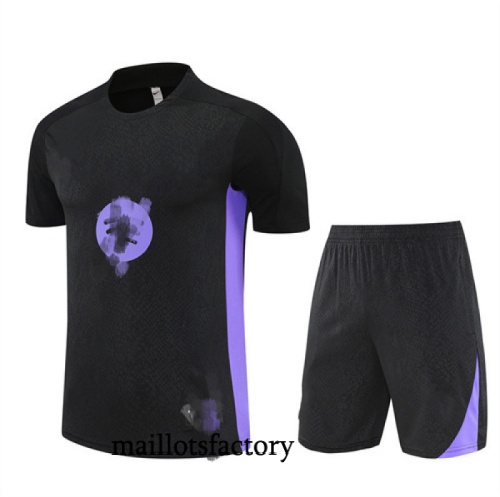 Site Maillot d'entrainement Barcelone + Shorts 2025/26 Noir/Violet Kit