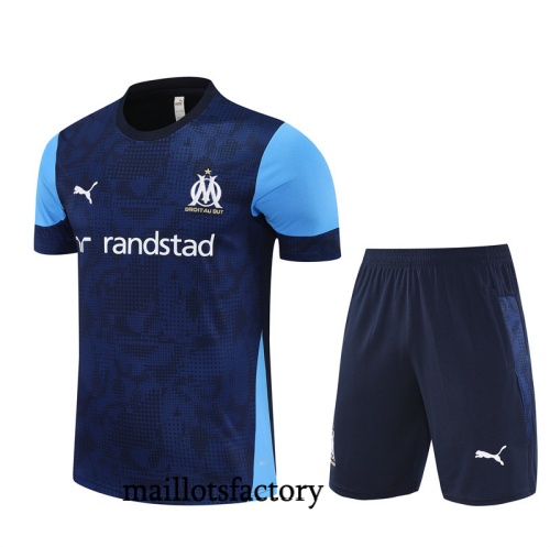 Achat Maillot d'entrainement Marseille + Shorts 2025/26 Bleu Marine Kit