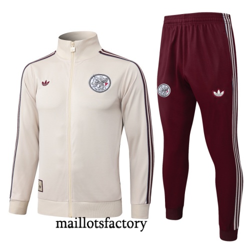 Achat Veste Survetement Ajax 2025/26 Jaune