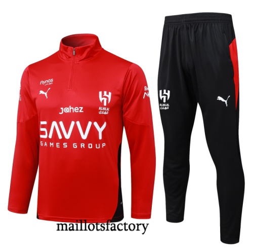 Soldes Survetement Al-Hilal 2025/26 Rouge/Noir