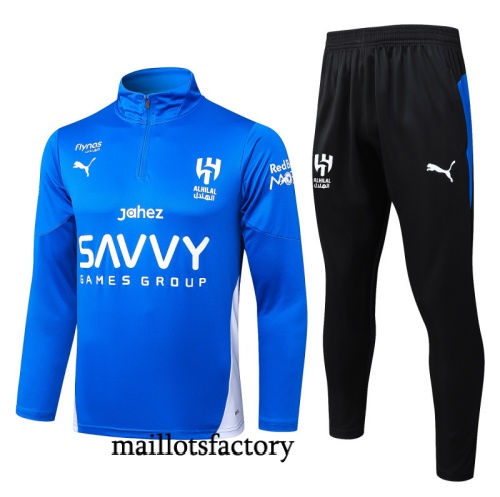 Grossiste Survetement Al-Hilal 2025/26 Bleu/Noir