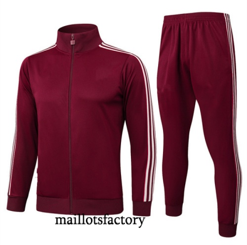 Achetez Veste Survetement Bayern Munich 2025/26 Rouge/Blanc