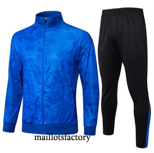 Soldes Veste Survetement Barcelone 2025/26 Bleu/Noir