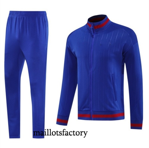 Grossiste Veste Survetement Barcelone 2025/26 Bleu/Rouge