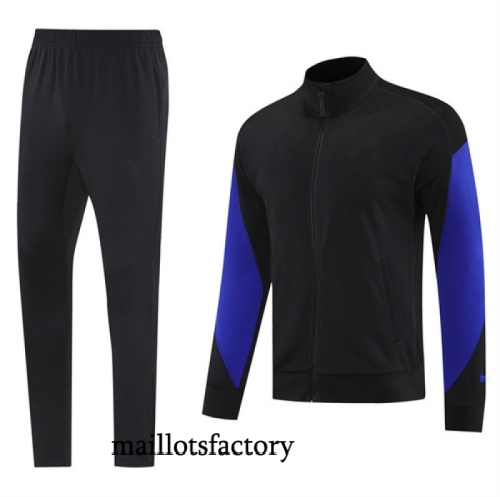 Grossiste Veste Survetement Barcelone 2025/26 Noir/Bleu