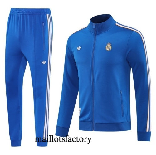 Site Veste Survetement Real Madrid 2025/26 Bleu/Blanc