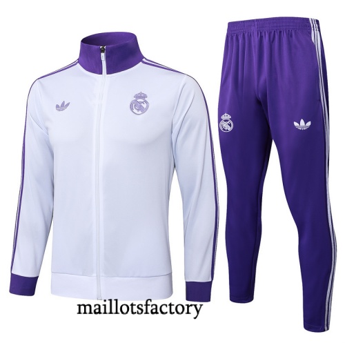 Site Veste Survetement Real Madrid 2025/26 Blanc/Violet