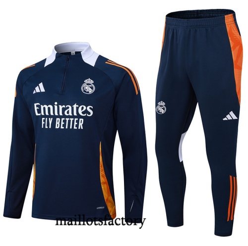 Achat Survetement Real Madrid 2025/26 Bleu Marine/Blanc