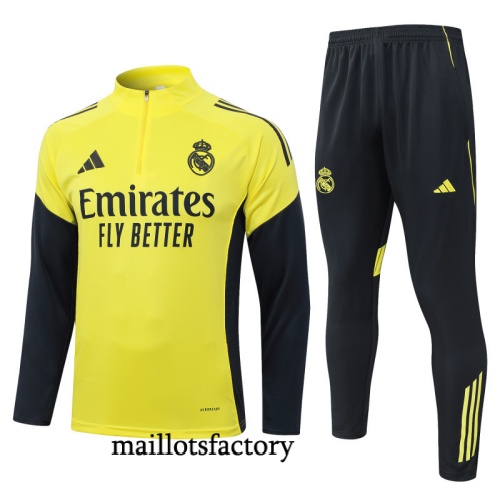Achetez Survetement Real Madrid 2025/26 Jaune/Noir