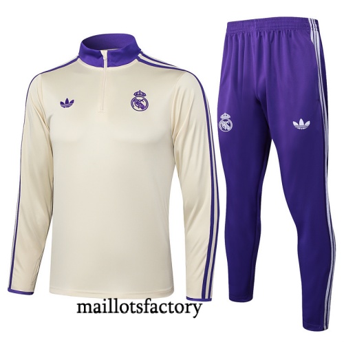 Grossiste Survetement Real Madrid 2025/26 abricot/Violet