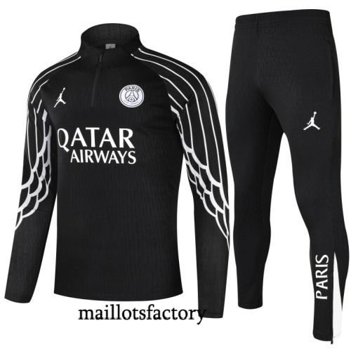 Achat Survetement Paris PSG 2025/26 Noir/Blanc