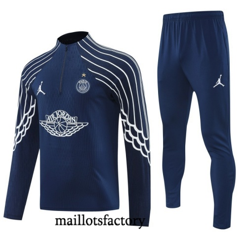 Grossiste Survetement Paris PSG 2025/26 Bleu Marine/Blanc