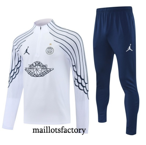 Achat Survetement Paris PSG 2025/26 Blanc/Bleu Marine