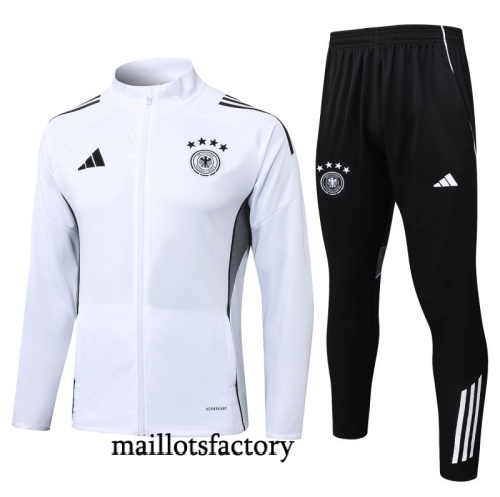 Achetez Veste Survetement Allemagne 2025/26 Blanc/Noir
