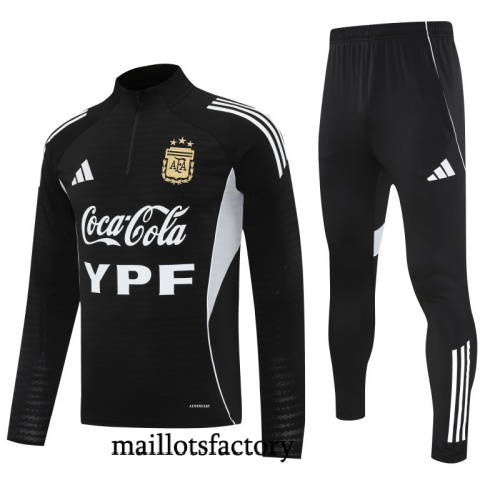 Soldes Survetement Argentine 2025/26 Noir/Blanc
