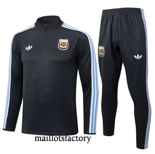 Soldes Survetement Argentine 2025/26 Gris foncé/Bleu/Blanc