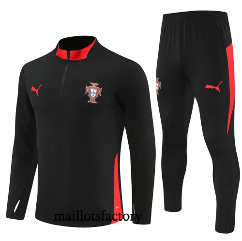 Achetez Survetement Portugal 2025/26 Noir/Rouge
