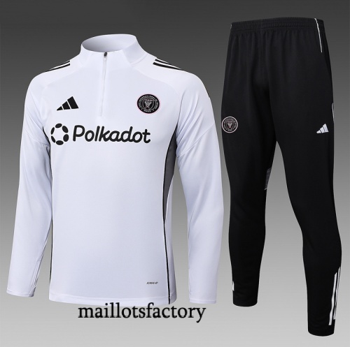 Achetez Survetement Enfant Inter Miami 2025/26 Blanc/Noir