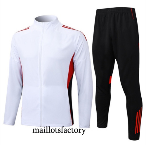 Achetez Veste Survetement Enfant Bayern Munich 2025/26 Blanc/Noir/Rouge