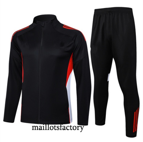 Soldes Veste Survetement Enfant Bayern Munich 2025/26 Noir/Rouge/Blanc
