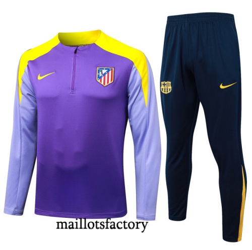 Achat Survetement Enfant Atletico Madrid 2025/26 Violet/Bleu/Jaune