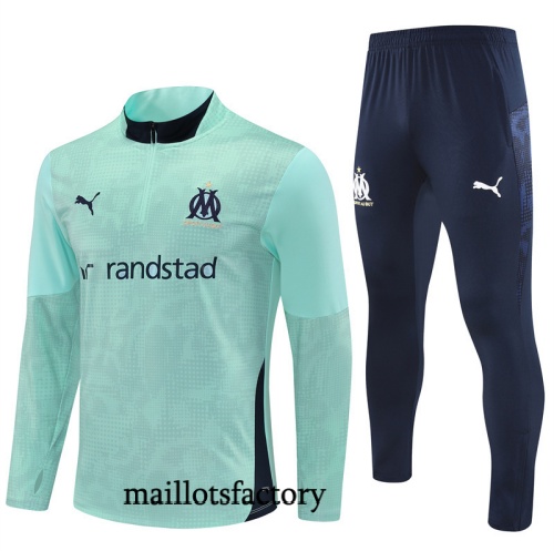 Achetez Survetement Enfant Marseille 2025/26 Bleu