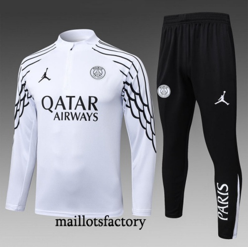 Site Survetement Enfant PSG 2025/26 Blanc/Noir