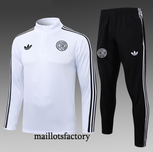 Soldes Survetement Enfant Allemagne 2025/26 Blanc/Noir