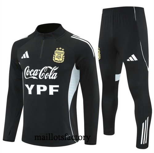 Achetez Survetement Enfant Argentine 2025/26 Noir/Blanc