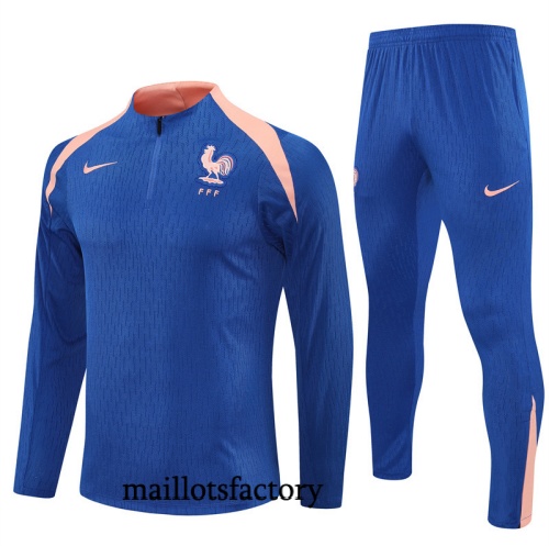 Grossiste Survetement Enfant France 2025/26 Bleu/Rose