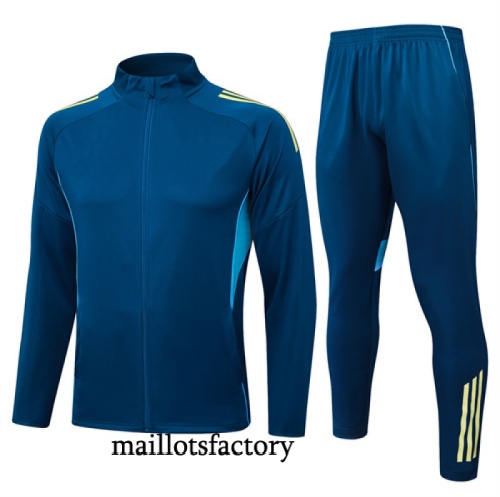 Grossiste Veste Survetement Enfant Juventus 2025/26 Bleu/Jaune