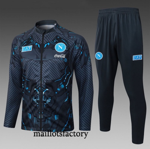 Site Veste Survetement Enfant Naples 2025/26 Gris foncé