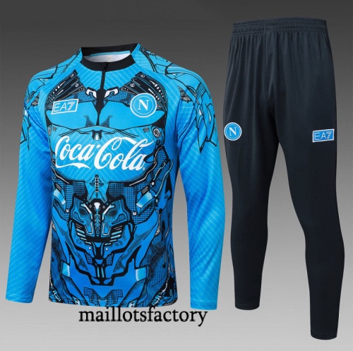 Achat Survetement Enfant Naples 2025/26 Bleu