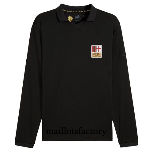 Grossiste Maillot du AC Milan 2024/25 125e anniversaire Manche Longue Noir