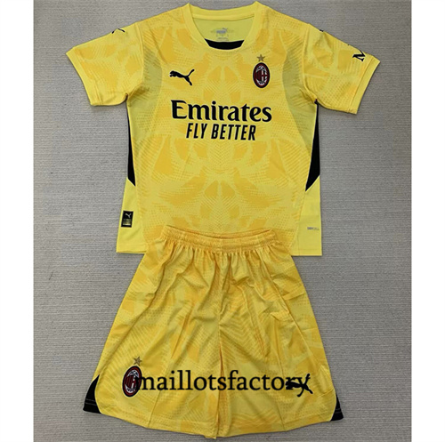 Achetez Maillot du AC Milan Enfant 2024/25 Gardien De But Jaune