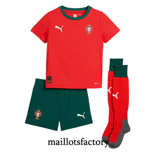 Grossiste Maillot du Portugal Enfant 2025/26 Domicile