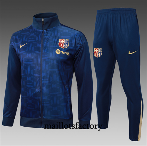 Grossiste Veste Survetement Barcelone 2024/25 bleu royal