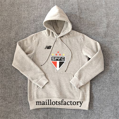 Site Veste Sweat A Capuche Sao Paulo 2024/25 gris