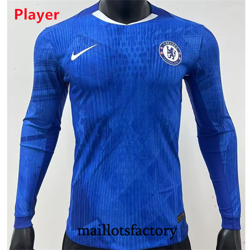 Maillot du Chelsea Player 2025/26 Domicile Manche Longue