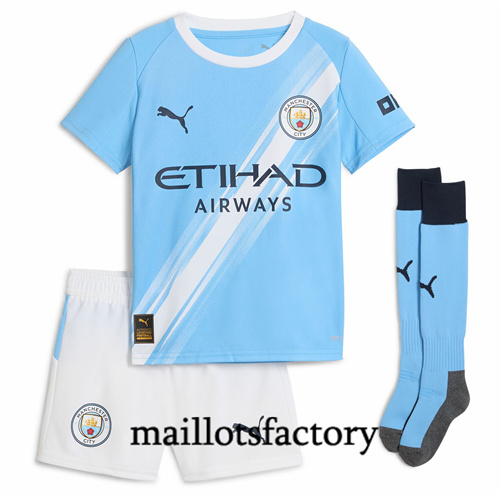 Maillot du Manchester City Enfant Domicile 2025/26 Bleu