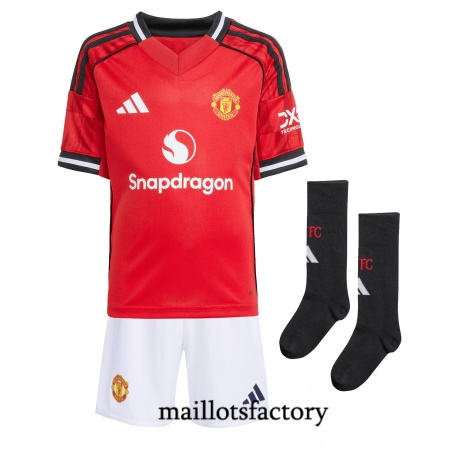 Maillot du Manchester United Enfant 2025/26 Domicile Rouge