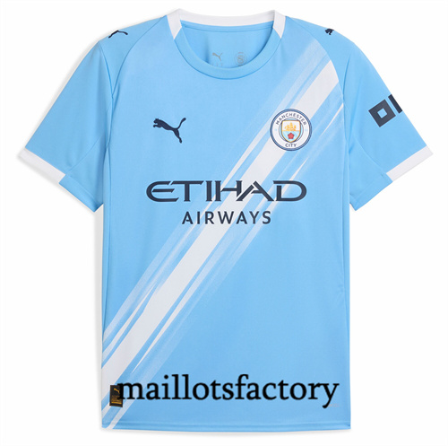 Maillot du Manchester City 2025/26 Domicile Bleu
